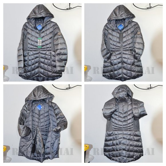 Bernardo Jackets & Blazers - Gray ( Charcoal ) NWT Ladies' Quilted packable Jacket Bernardo